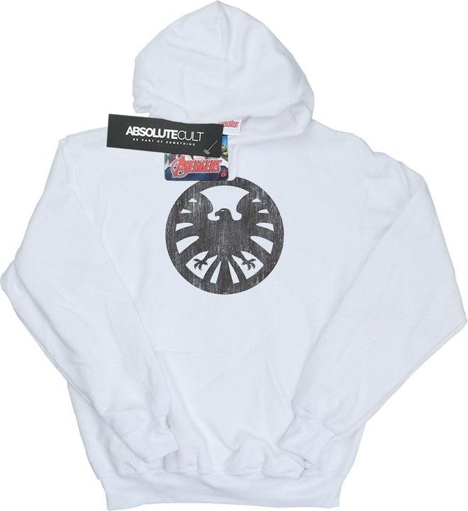 Immagine prodotto Agents Of SHIELD Distressed Logo Felpa con Cappuccio Uomo (3XL)