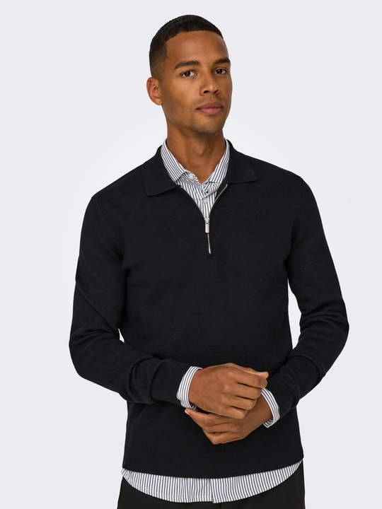 Immagine prodotto Only & Sons Onscooper Reg Ls 12 Half Zip Polo (L)
