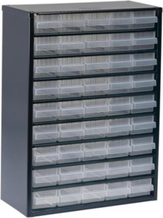 Productafbeelding Raaco Magazijn voor kleine onderdelen Stalen magazijn 945-00 B.306xD.150xH.417mm 45 laden. (30.60 cm, 41.70 cm)