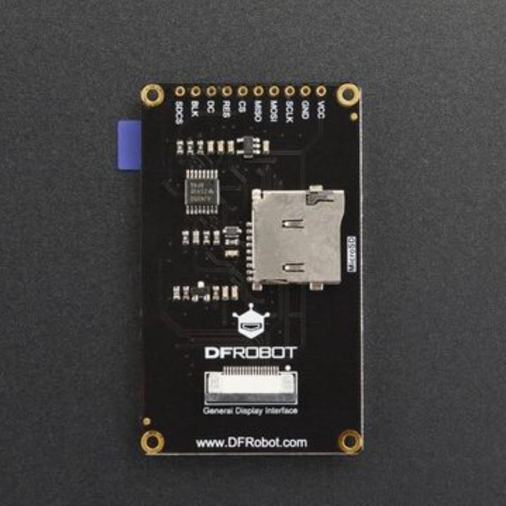 Actual product image DFRobot 2" 320x240 IPS TFT LCD display with MicroSD