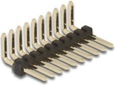 Actual product image Delock Male header 10 pin, grid spacing 1.27 mm, 1-row, angled, 5 pieces