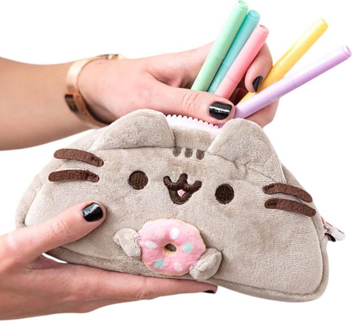 Actual product image Pusheen pencil case - Foodie collection, plush pencil case, cosmetic, sachet