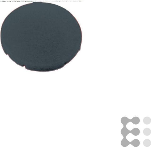 Eaton 216421 Tastenplatte, Flach Schwarz, Blanko