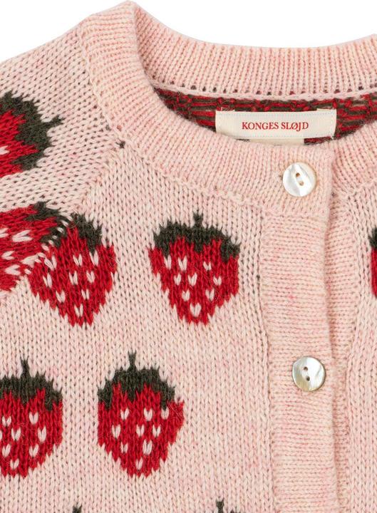 Produktbild Konges Slojd Belou Strick Cardigan Strawberry (92)
