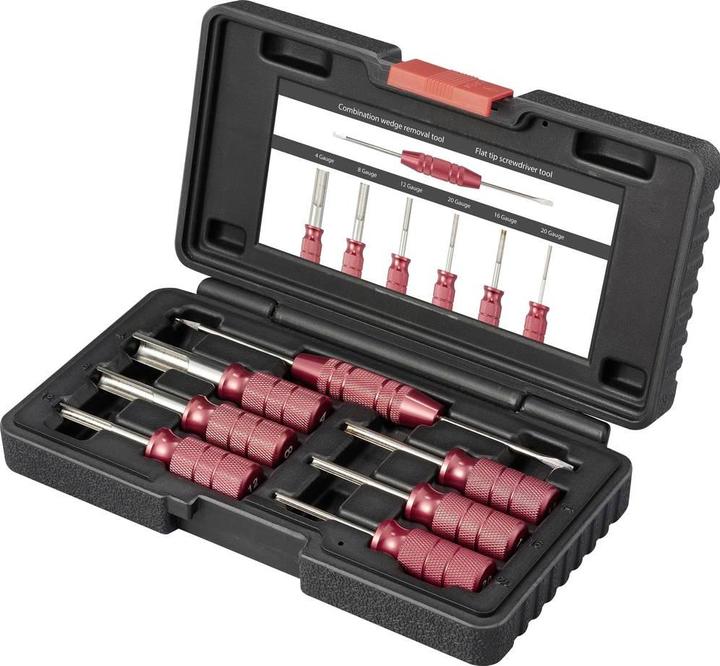 Productafbeelding Toolcraft TO-9659463 Ontgrendelingsgereedschapsset Deutsch-Terminal 4 Gauge, 8 G (7 Pcs.)