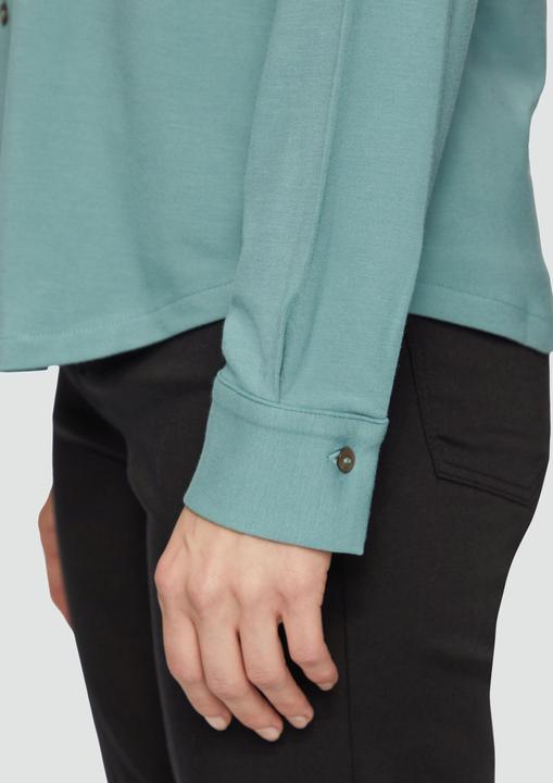 Actual product image S.Oliver T-Shirt Jersey-Bluse mit Hemdkragen und Knopfleiste (44)