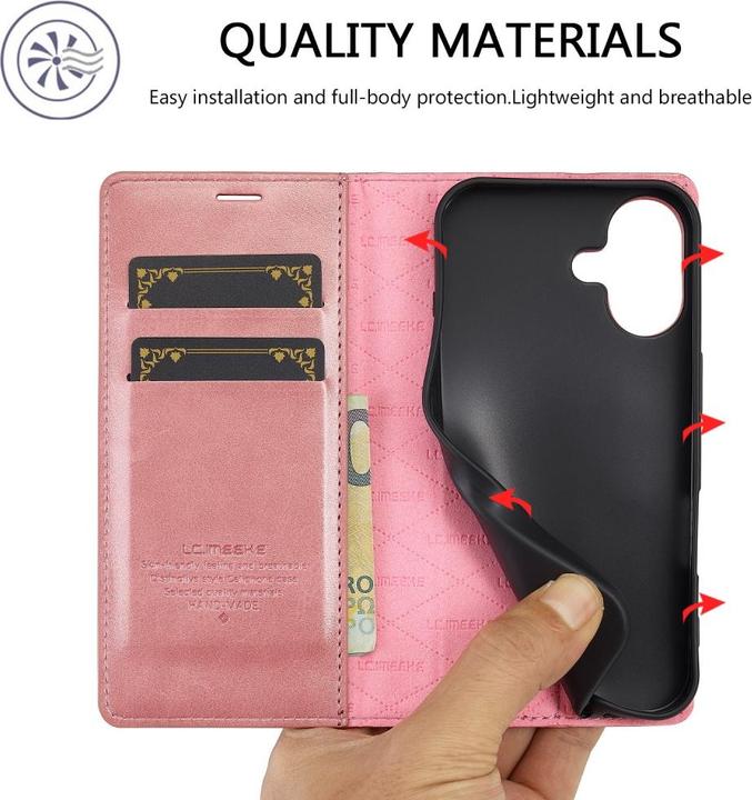 Produktbild Ueli Express Leder Buch Etui Tasche mit Kartenfach (Apple iPhone 16)