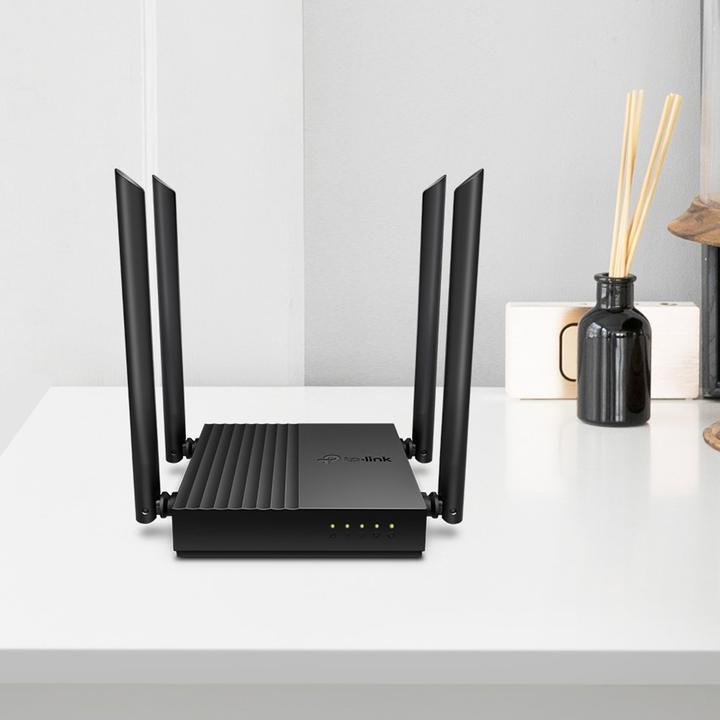 Actual product image TP-Link ARCHER A64 wireless router Gigabit Ethernet Dual-band ( / ) Black