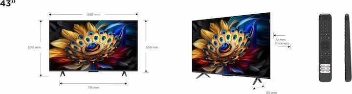 Actual product image TCL 50C655 (50", QLED, 4K, 2024)