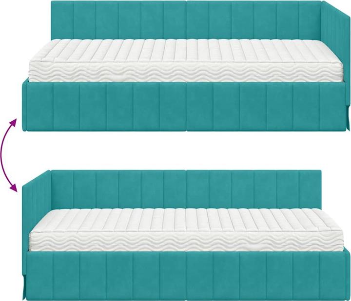 Image du produit vidaXL Eckbettgestell (90 x 200 cm)