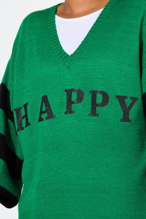 Produktbild Angel of Style Pullover, oversized, HAPPY, Ringel-Ärmel (50, 52)