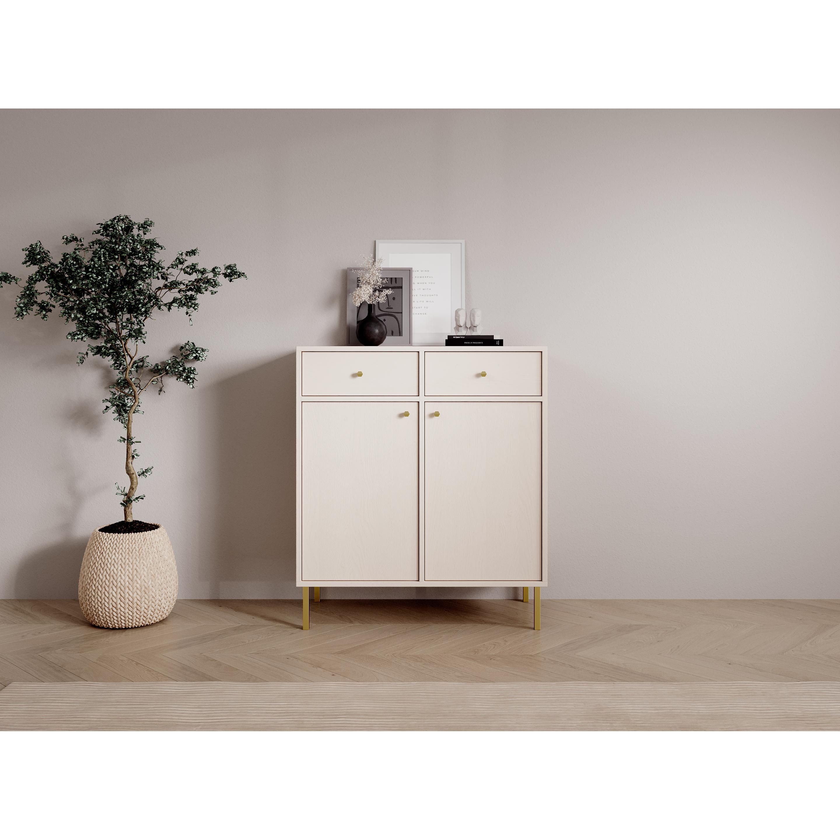 Thumbnail - ADRK Furniture, Kommode + Sideboard, Tili 2D 2S Kommode (83.5 x 41 x 94 cm)