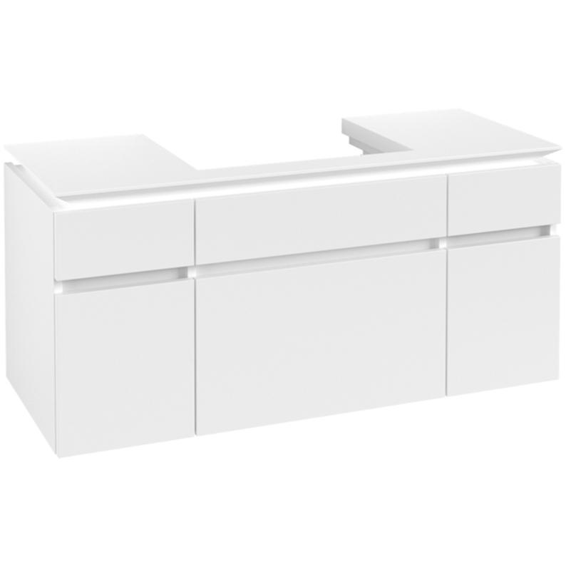 Villeroy & Boch, Waschbeckenunterschrank, Legato Waschtischunterschrank B683, 1200x550x500mm, Waschtisch mittig
