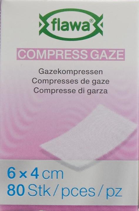 Actual product image Flawa Gauze compresses cut treated to reduce germs