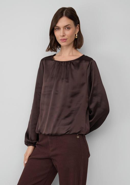 Immagine prodotto s.Oliver Bluse Satin-Bluse mit Binde-Detail am Saum (46)