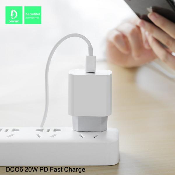 Produktbild Somostel MAIN CHARGER 3A + CABLE TYP-C to TYP-C WHITE 20Watt 3600mAh USB DC06 POWER DELIVERY