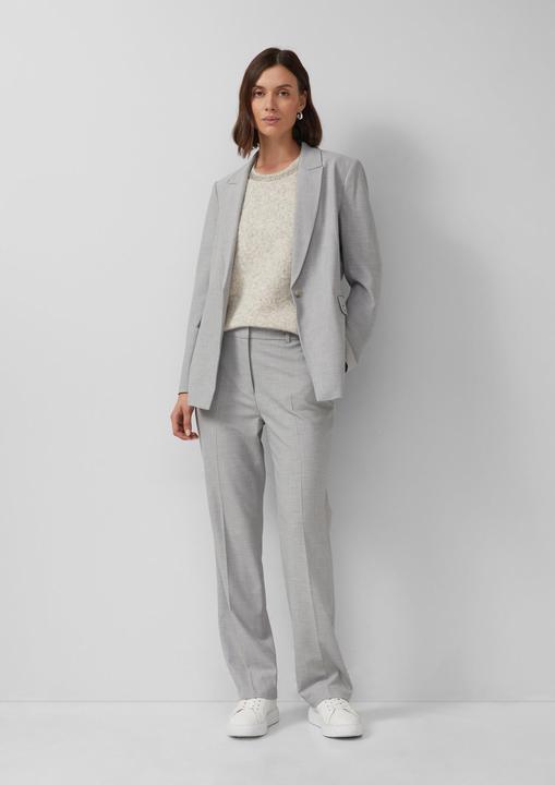 Produktbild s.Oliver Strickpullover Softer Kurzarm-Pullover aus Wollmix mit Schmuck-Detail (36)