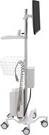 Productafbeelding Ergotron Pole Cart - Trolley voor LCD-scherm/tablet - helder wit - schermgrootte: tot 61