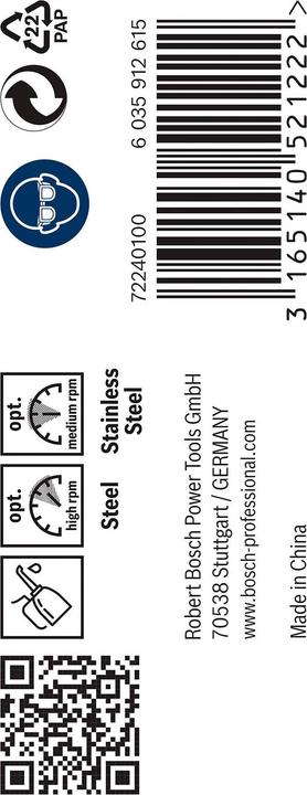 Productafbeelding Bosch Professional Zubehör HSS metalen draaiboor 5,2 mm (5,2 mm)