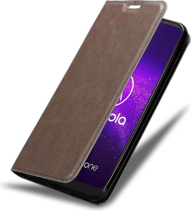 Actual product image Cadorabo Book Invisible Magnet Cover (Motorola Moto G8 Plus)