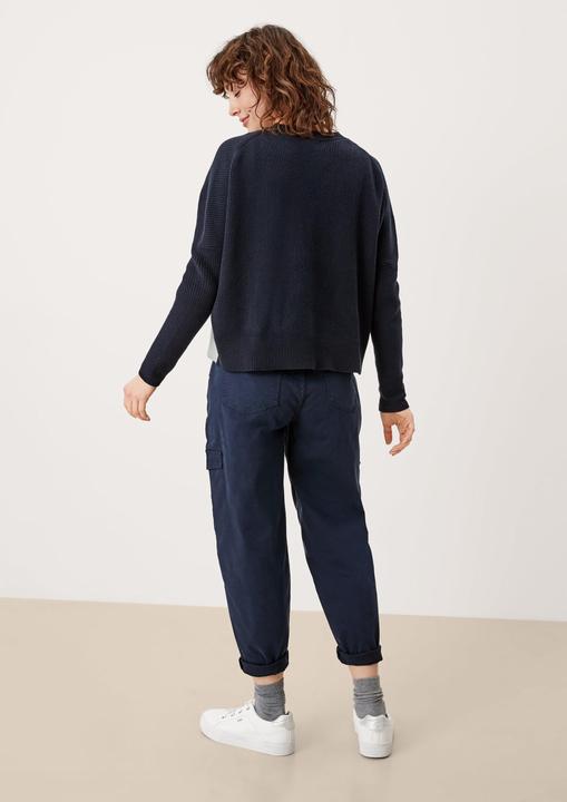 Produktbild s.Oliver Strickjacke Cardigan mit Rippstruktur (L)