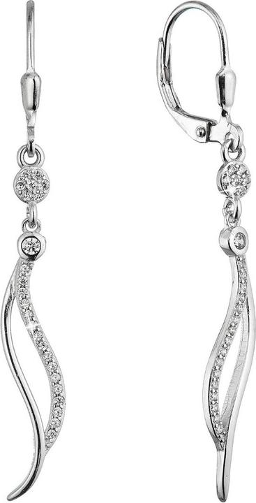Immagine prodotto Evolution Group Elegant Long Earrings Waves With Zircons 11541.1