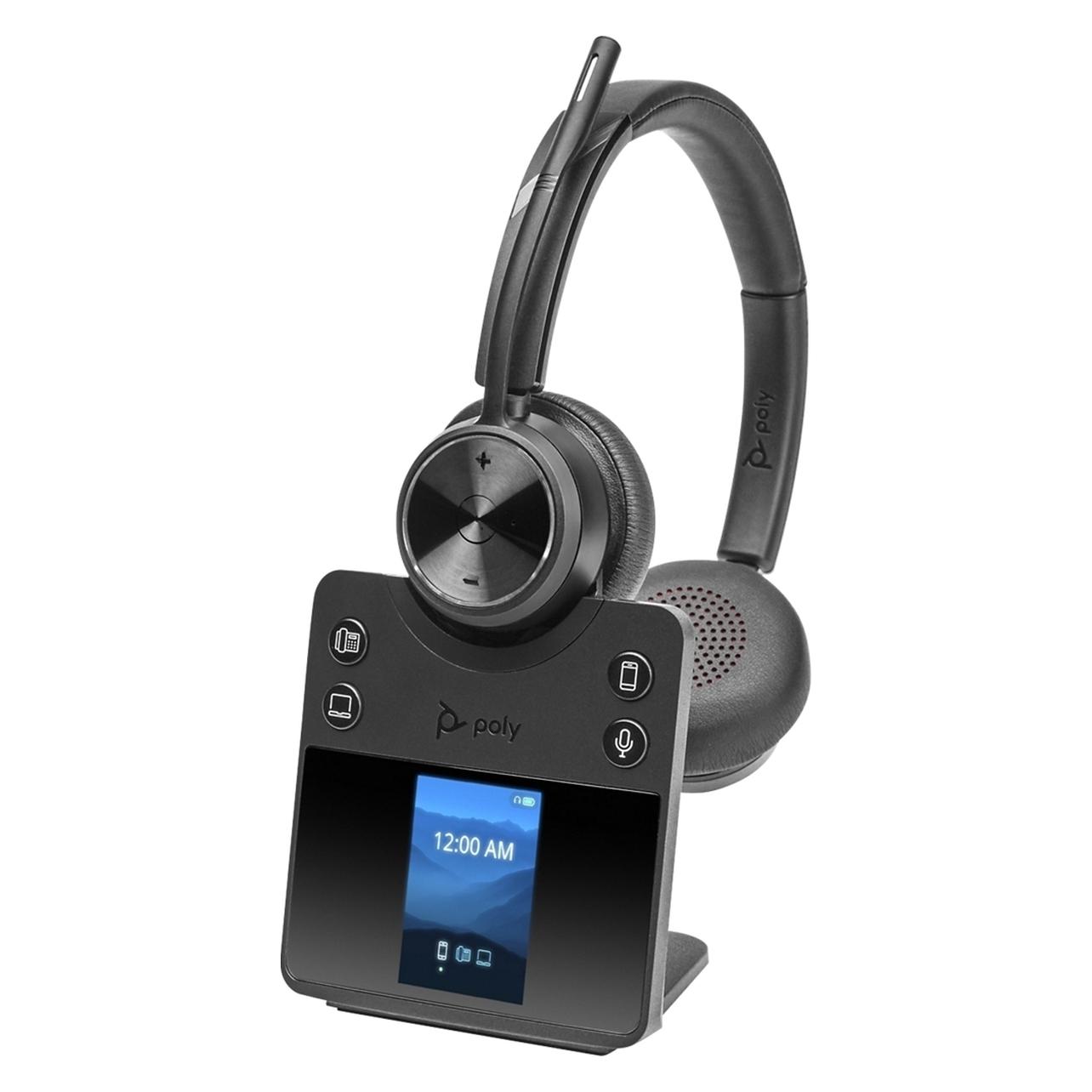 HP Poly Savi 7410 (Kabellos, USB-A), Office Headset, Schwarz