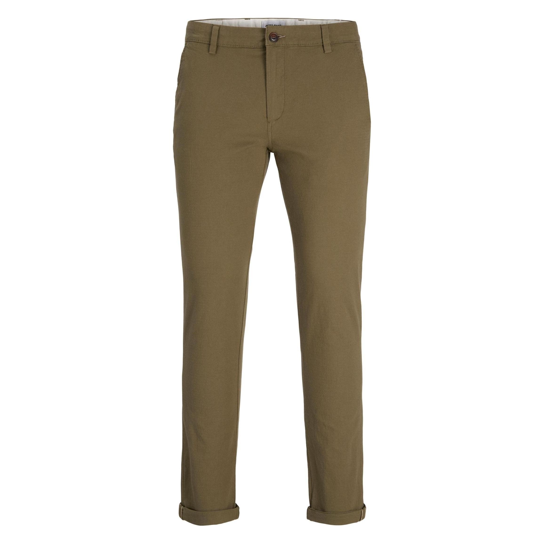Jack & Jones, Herren, Hosen, Slim Fit Chino Hose Chino Hose, Grün, (31, W31/L34)