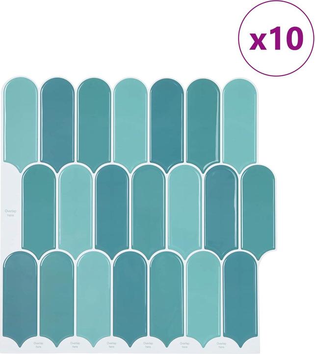 Actual product image vidaXL Federn Fliesen Kunst