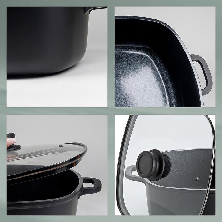 Produktbild Kela Quadratische Keramikschale + Deckel Atura (Bratpfanne, Aluminiumguss)