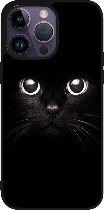 Actual product image PhoneLook Coque Silicone rigide noir Cat eyes (Apple iPhone 15 Pro Max)