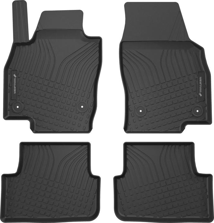 Walser Tapis en caoutchouc Premium Roadmaster (2 tapis avant + 2 tapis arrière)