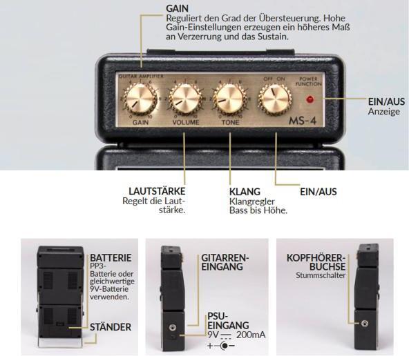 Image du produit Marshall Amps Ms-4 (Guitare, 1 W)