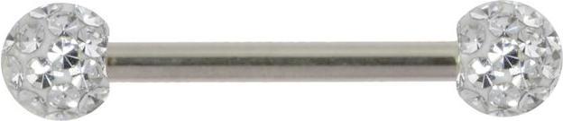 Produktbild Bijouteria Brustpiercing (Chirurgenstahl 316L, Epoxiharz, Kristall)