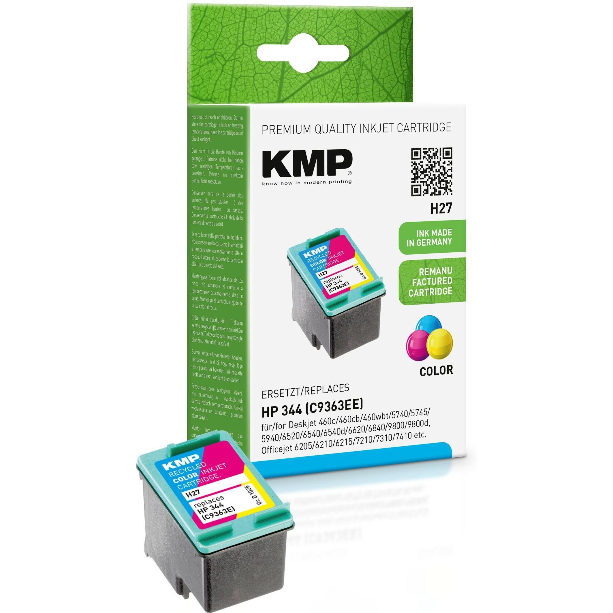 KMP, Druckerpatrone, Tinte ersetzt HP344 (C9363EE)