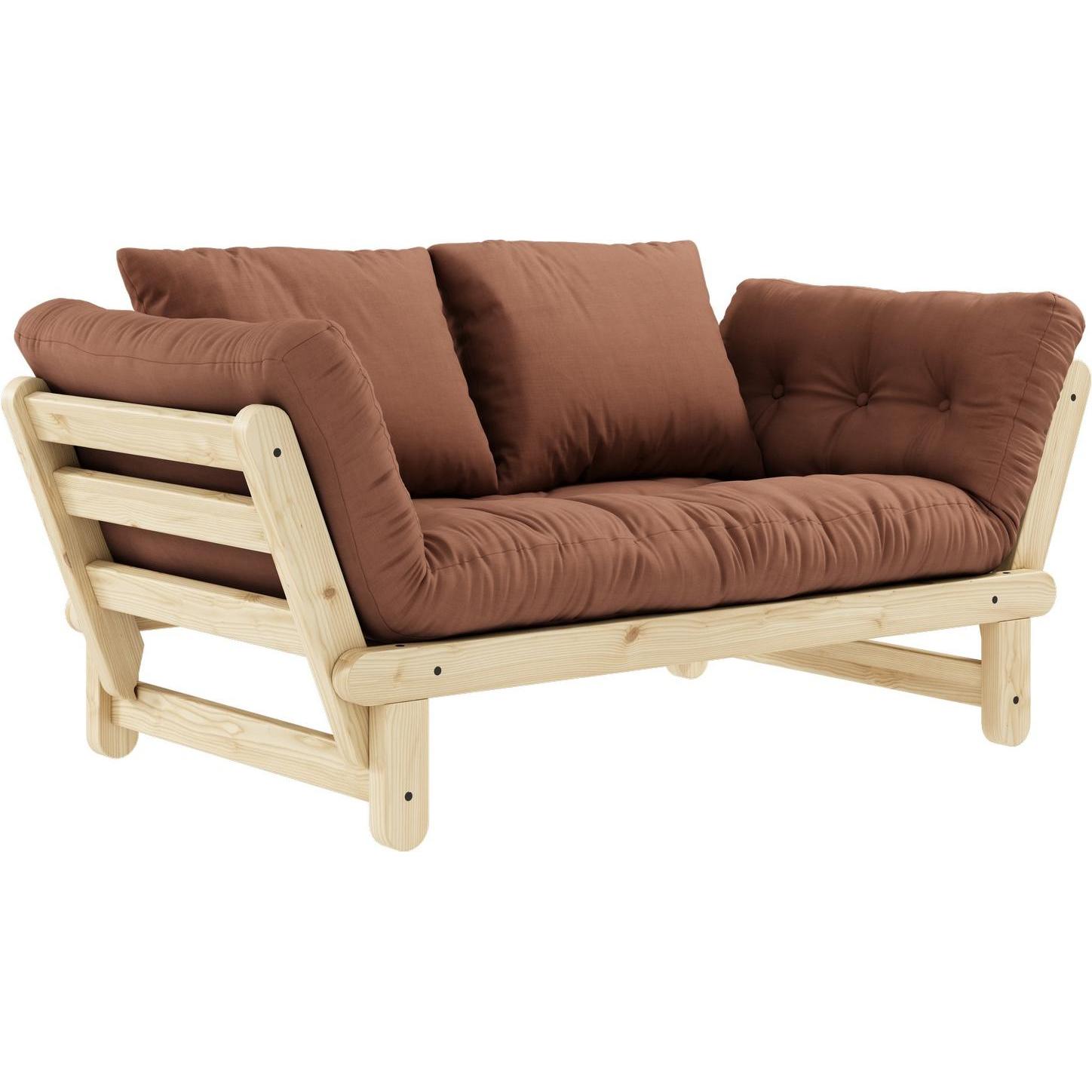 Karup Design, Sofa, Beat Klar lackiert. Kissen Mass: 50x55 CM (Bettsofa, 3-Sitzer)