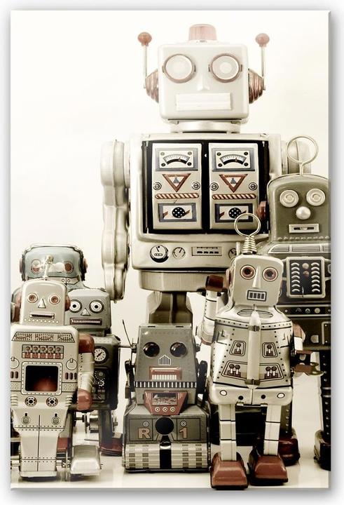 Trenddeko Assemblée des robots (75 x 120 cm)