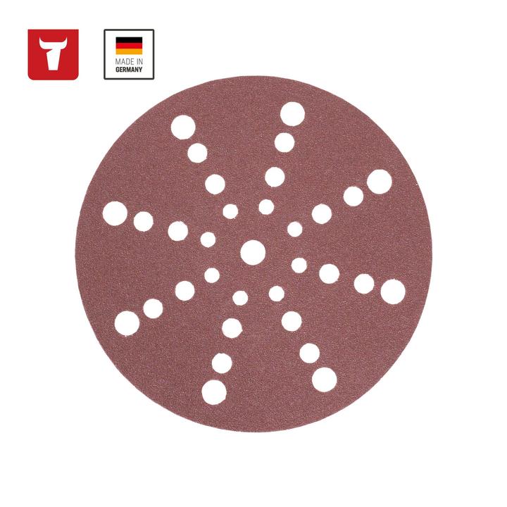 Actual product image Stier Sanding discs wood D150 / P120 / 32-hole (P120)