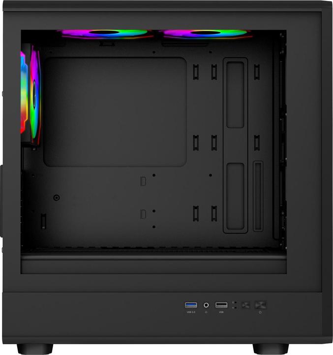 Actual product image Evolveo Panthera, mATX/3x ARGB 120/ Holz+Glas (mATX)