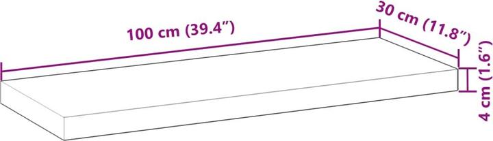 Image du produit vidaXL Tischplatte (100 x 30 cm)
