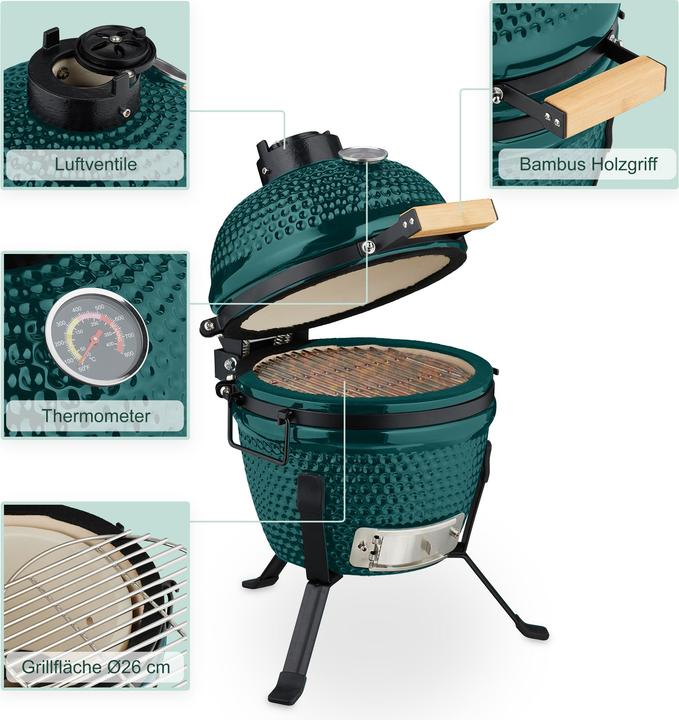 Actual product image Relaxdays Kamado-Grill (260 mm)