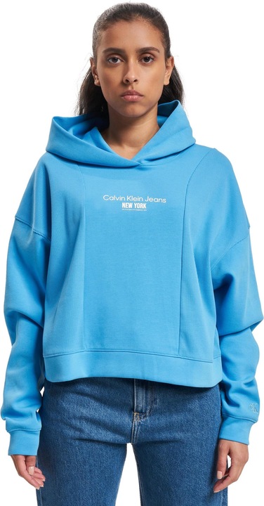 Actual product image Calvin Klein Jeans Rib Insert Interlock Hoodie - 89179 (S)