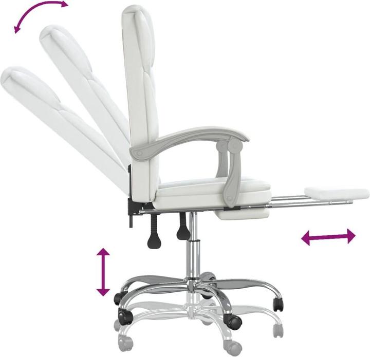 Image du produit vidaXL Bürostuhl mit Liegefunktion (46.50 - 56 cm)