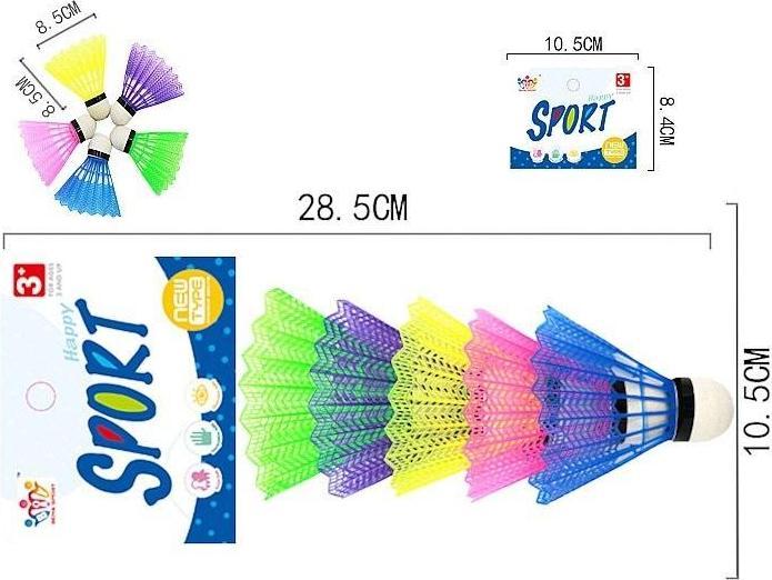 Produktbild Adar Badminton-Federbälle 5 Stk