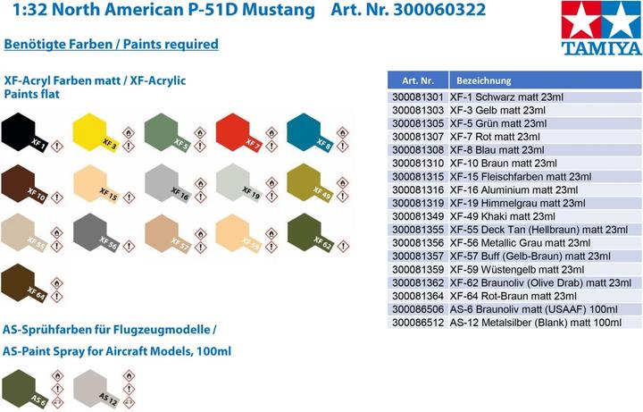 Actual product image Tamiya P-51D Mustang