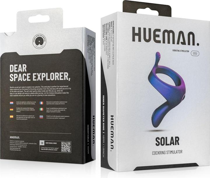 Image du produit Hueman - Cockring Vibrant avec Harnais (0.40 cm)