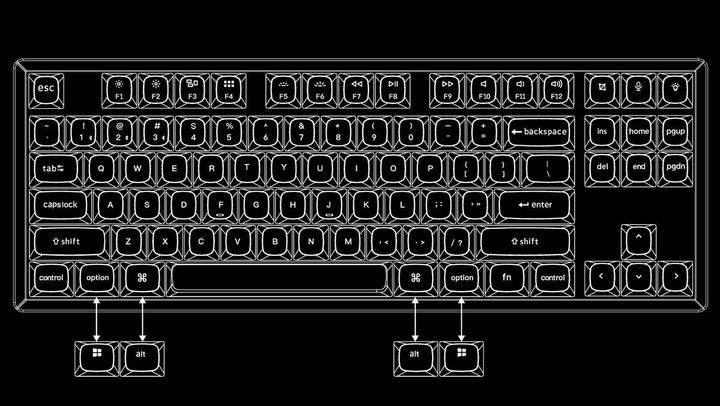 Actual product image Keychron K8 Pro (Barebone, Cable)