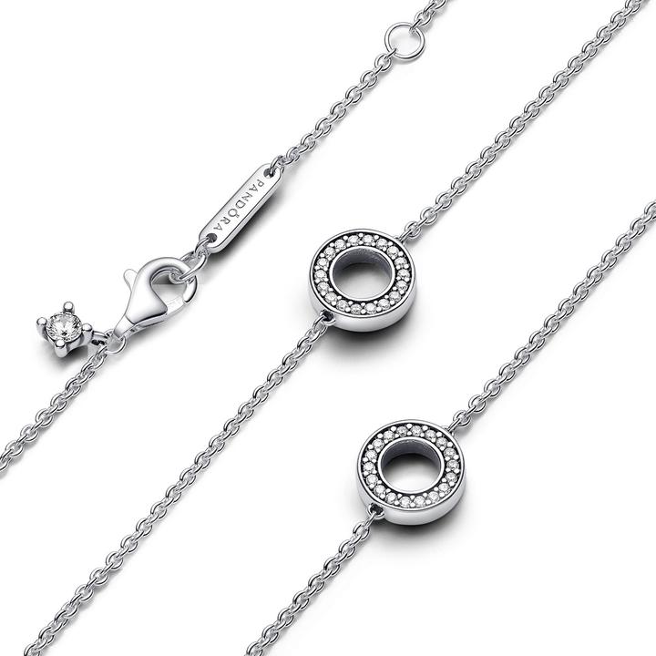Immagine prodotto Pandora Collana Pavé Circles (Argento 925)