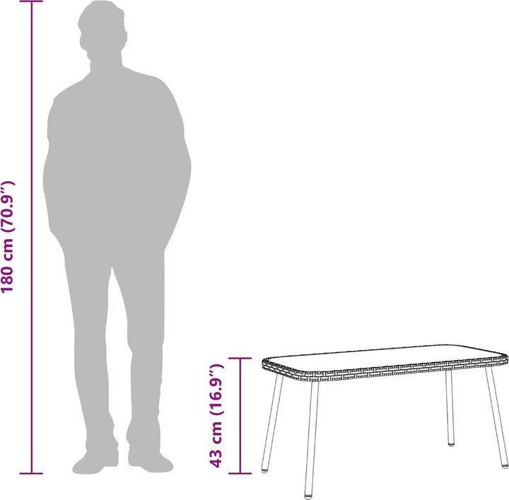 Image du produit vidaXL Couchtisch für draussen