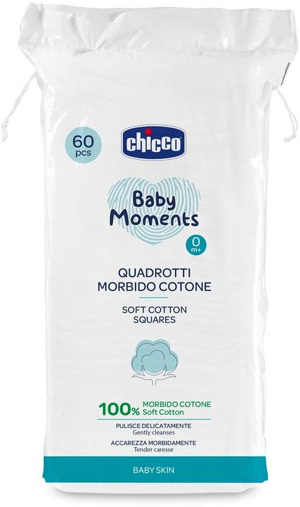 Chicco Fazzoletti di cotone quadrati 60 pezzi (60 Pezzo/i)